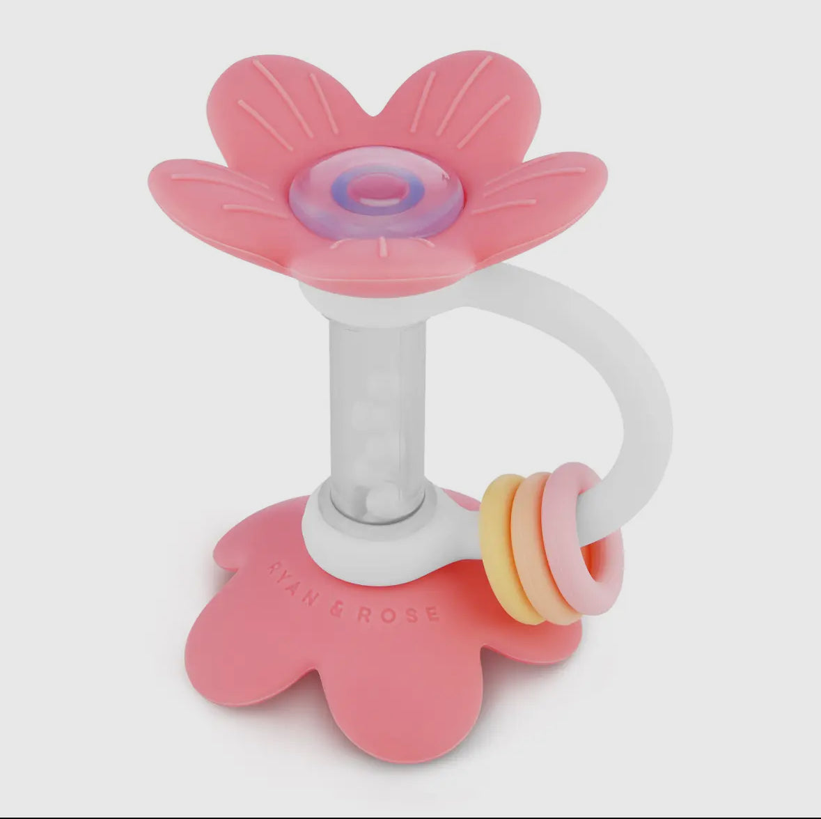 Flower Teether Rattle Toy  Mischief Kids Co.