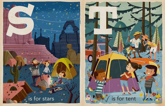 C is for Camping Cardboard Book