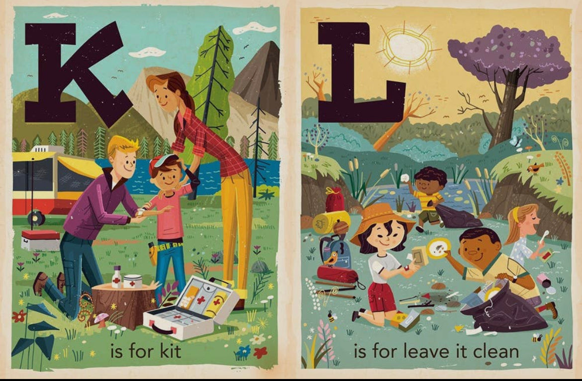 C is for Camping Cardboard Book