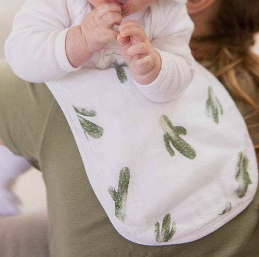 Cactus Muslin Burp Cloths Set of 2