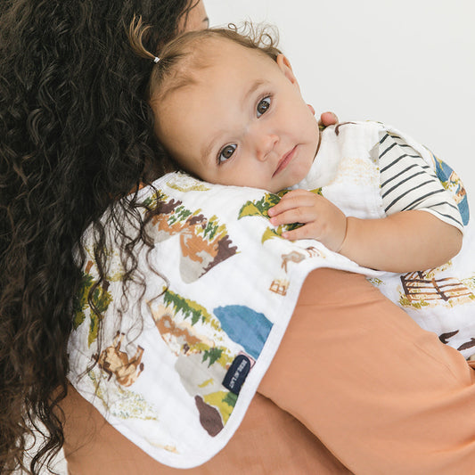 Wyoming Muslin Burp Cloth Set of 2