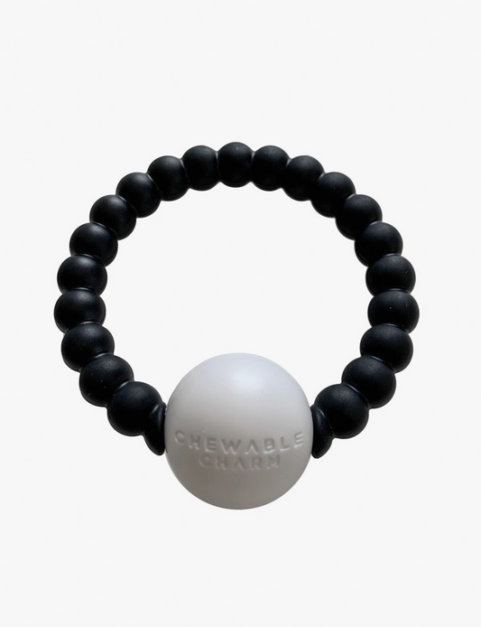 Teether Toy Rattle - Black