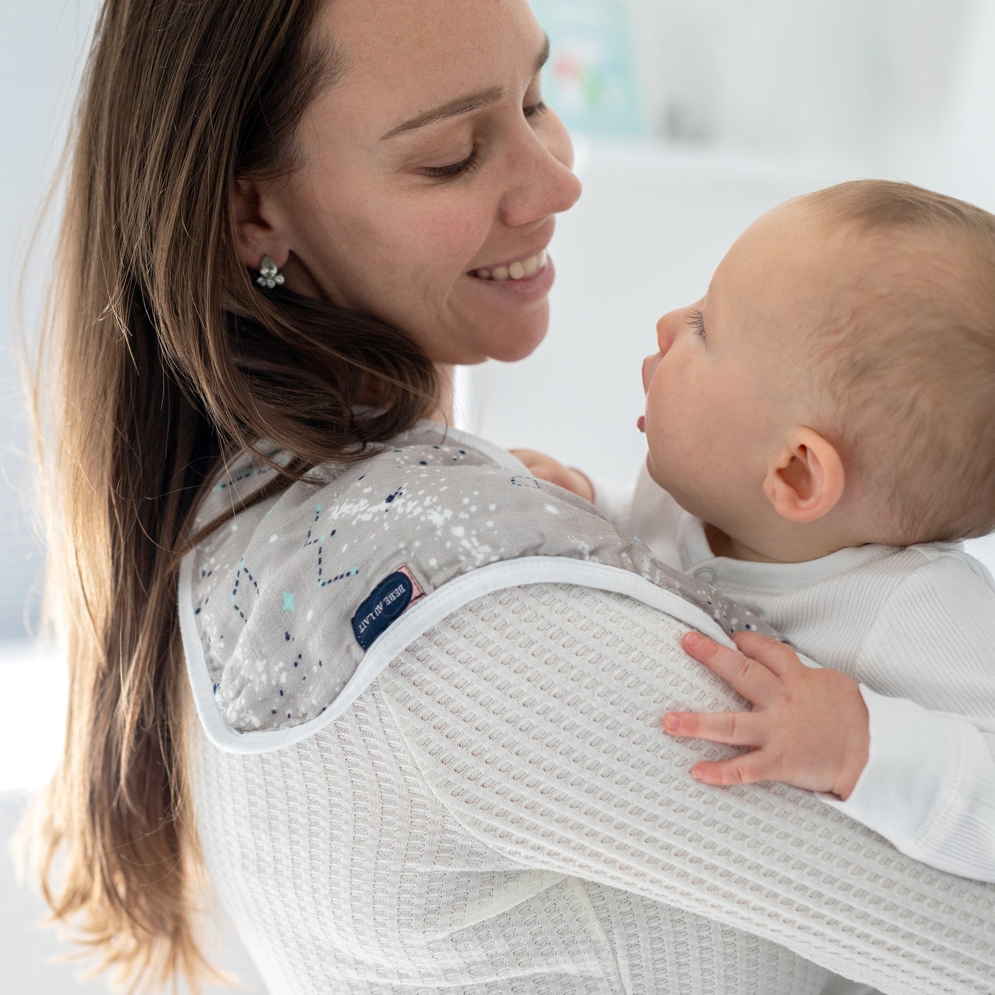 Space & Galaxy Muslin Burp Cloth Set of 2