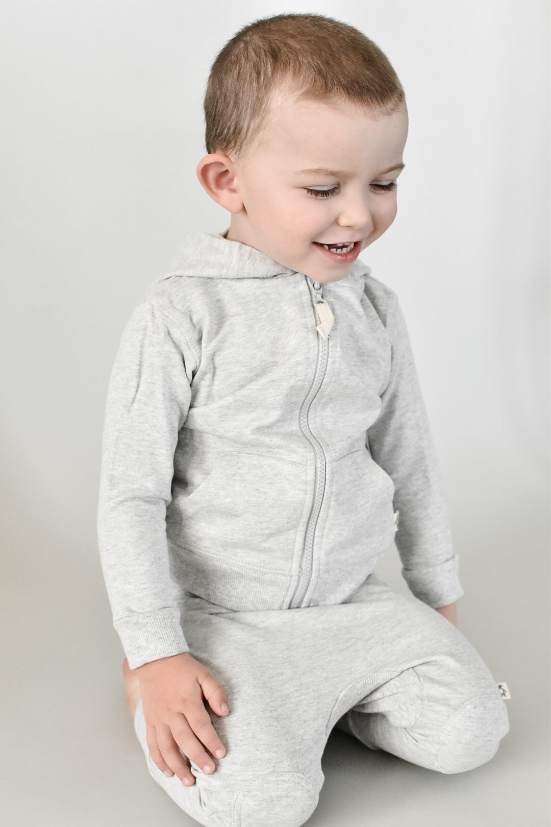 Reinforced Knee Jogger - Light Grey