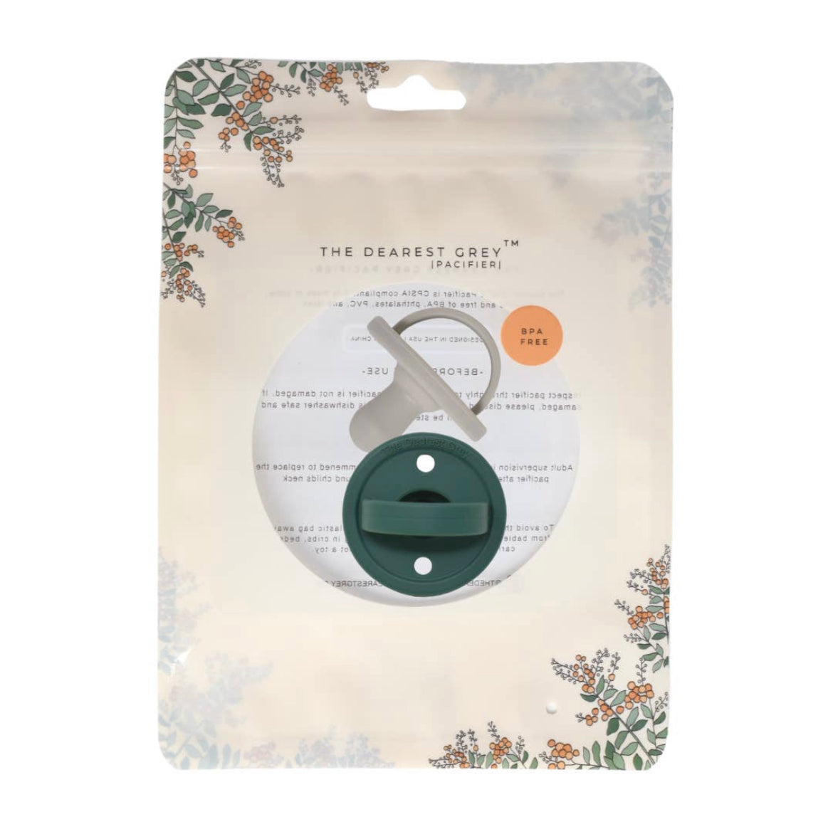 The Mod Pacifier - Emerald & Glacier - 2 pack