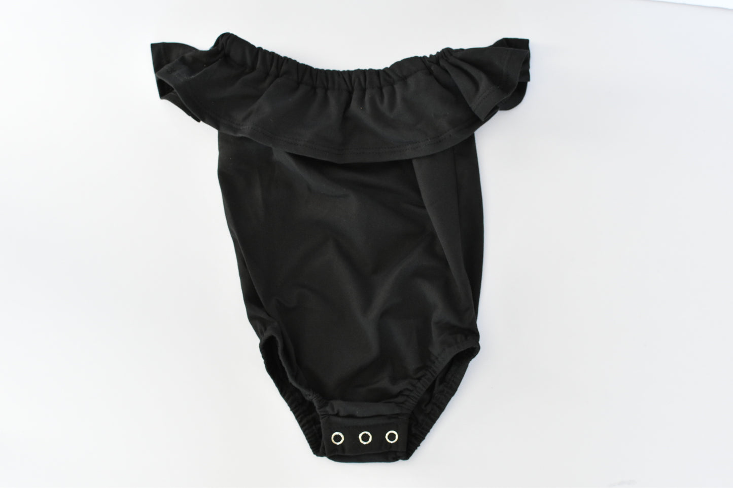 Black Flutter Sleeve Leotard
