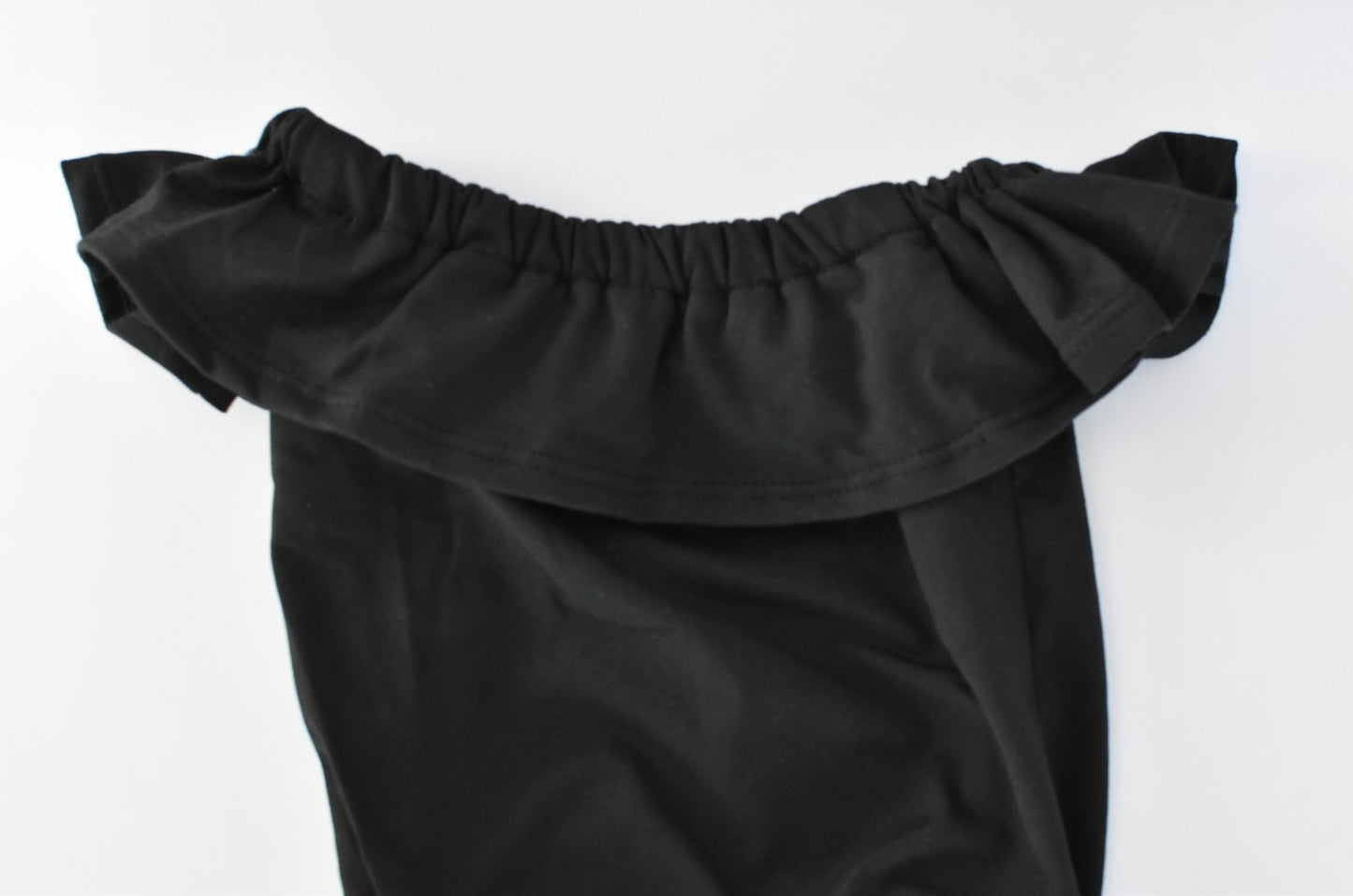 Black Flutter Sleeve Leotard
