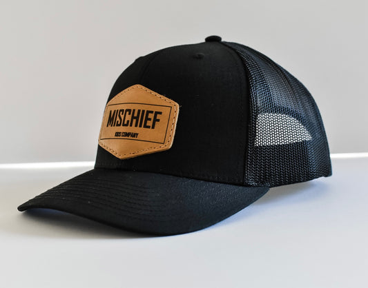 Black Adult Snapback Hat