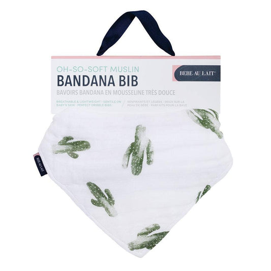 Cactus Oh-So-Soft Muslin Baby Bandana Bib