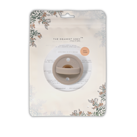 The Mod Pacifier - Almond - Natural Nipple