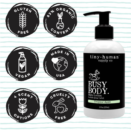 Busy Body™ Baby Lotion 8oz - Vanilla & Honey Fragrance