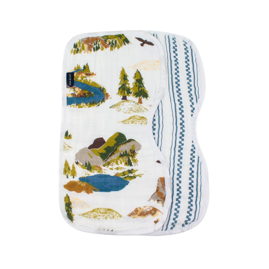 Wyoming Muslin Burp Cloth Set of 2