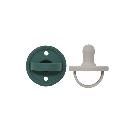 The Mod Pacifier - Emerald & Glacier - 2 pack