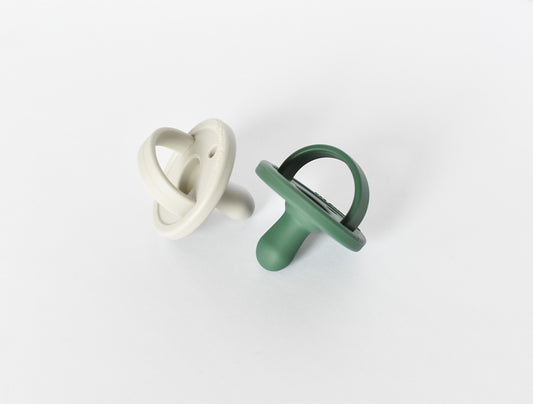 The Mod Pacifier - Emerald & Glacier - 2 pack
